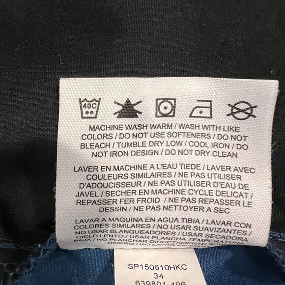 Nike Golf Dri-Fit Men’s Blue Plaid Shorts Size 34 Flat Stretch Relaxed - Picture 11 of 11